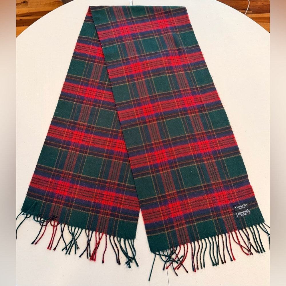 Christian Dior | Monsieur Tartan Plaid Cashmaire Scarf